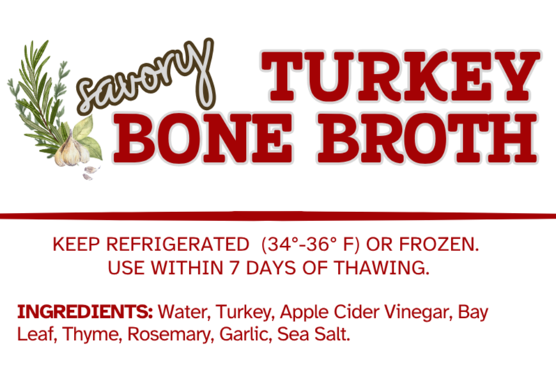 Turkey Savory Bone Broth (NEW PRODUCT!)