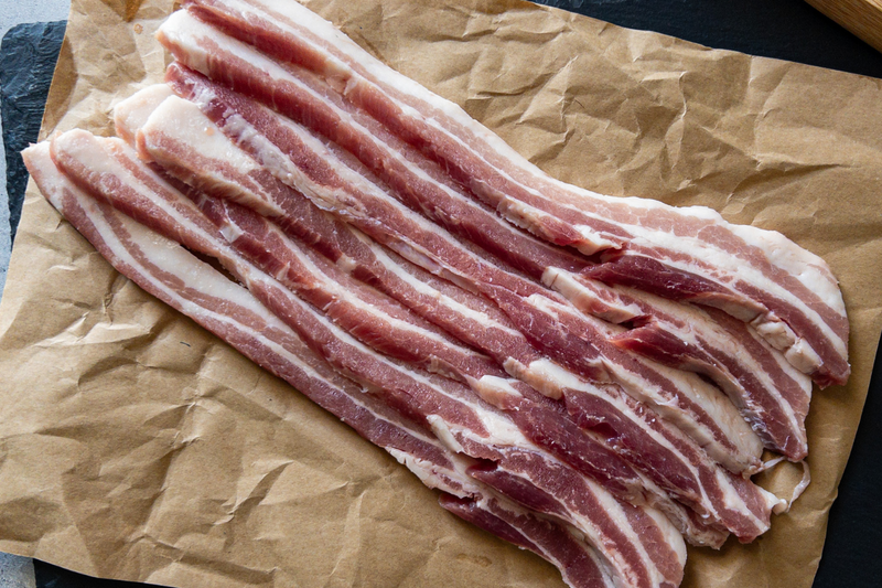 (GalSafe®) Pork Bacon (uncured, no seasoning)