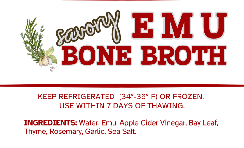 Emu Savory Bone Broth (NEW PRODUCT!)