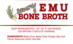 Emu Savory Bone Broth (NEW PRODUCT!)