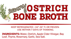 Ostrich Savory Bone Broth